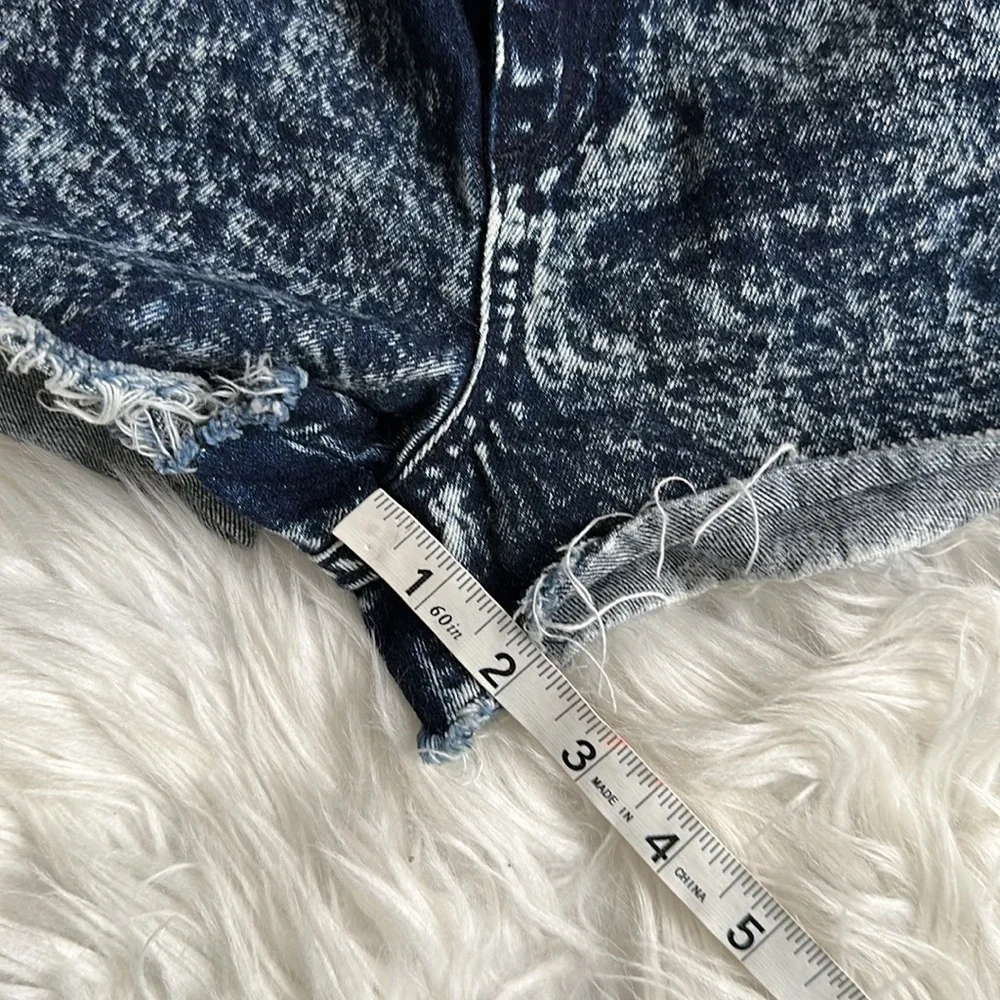 rag & bone Acid Wash Cutoff Denim Shorts Size 25